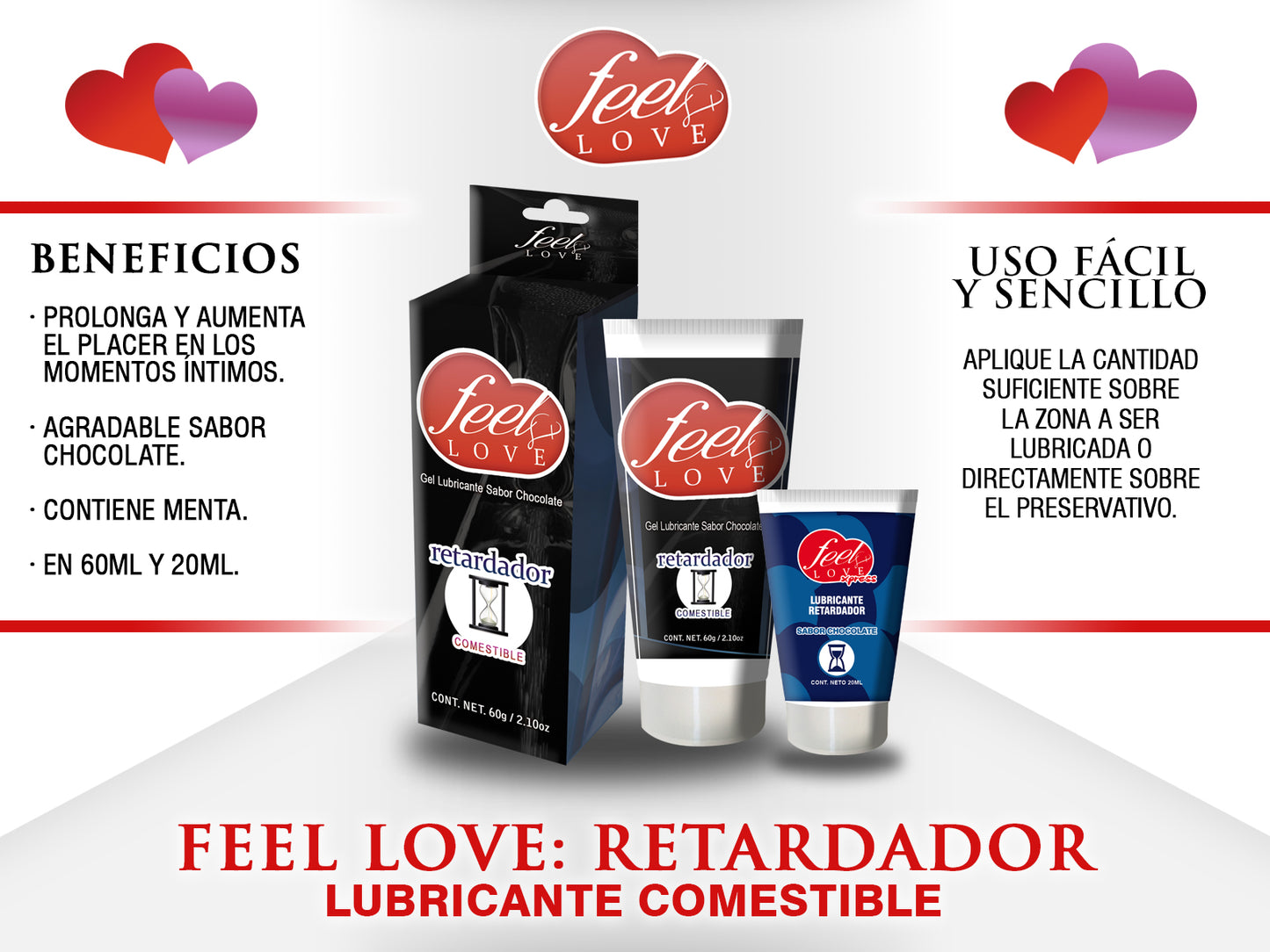 Lubricante Feel Love 60ml RETARDADOR